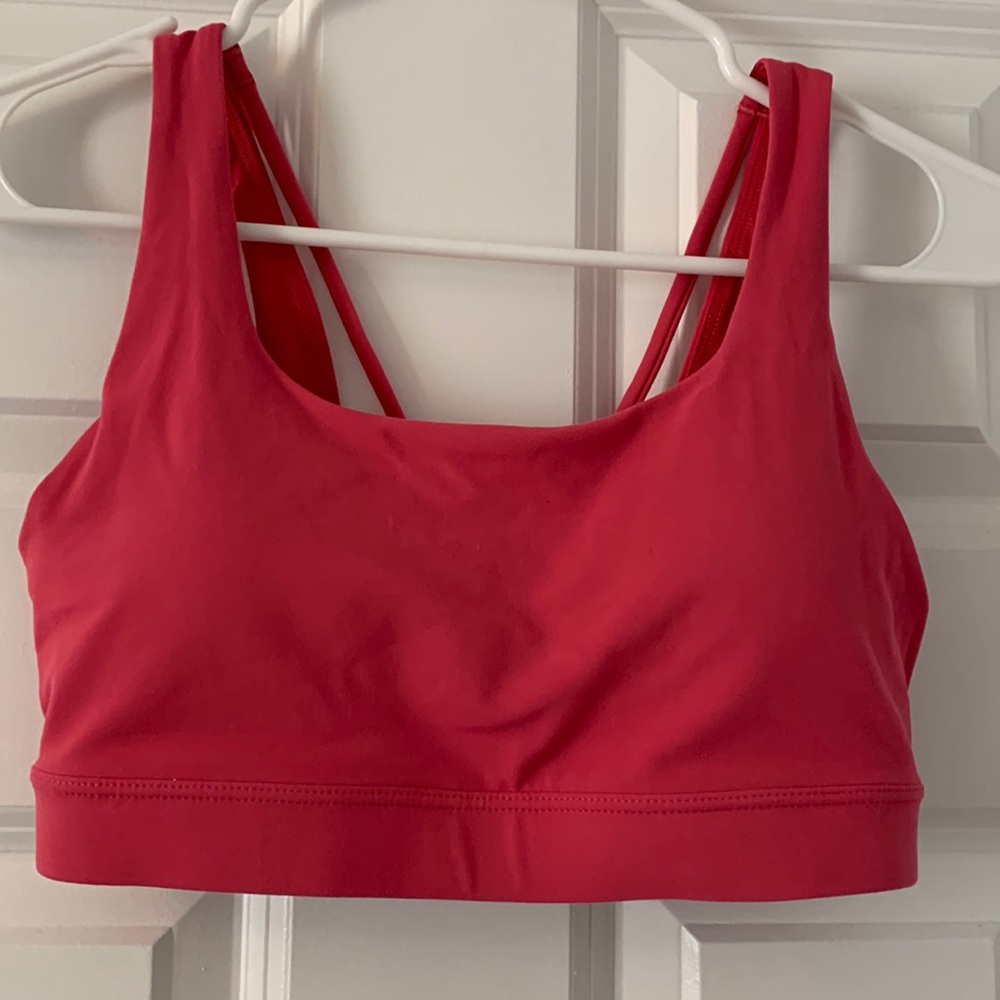 Athleta bright pink small sports bra. NEVER WORN